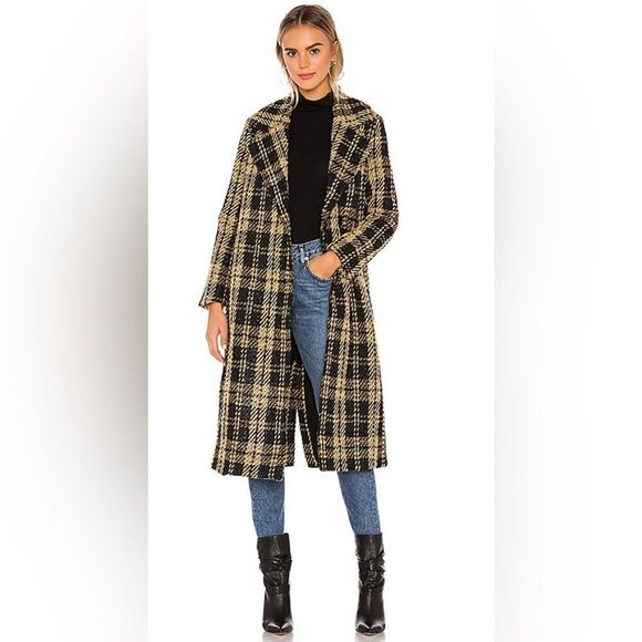 Tularosa Valentina Coat Black/Tan/Metallic Black XS EUC - Picture 1 of 10